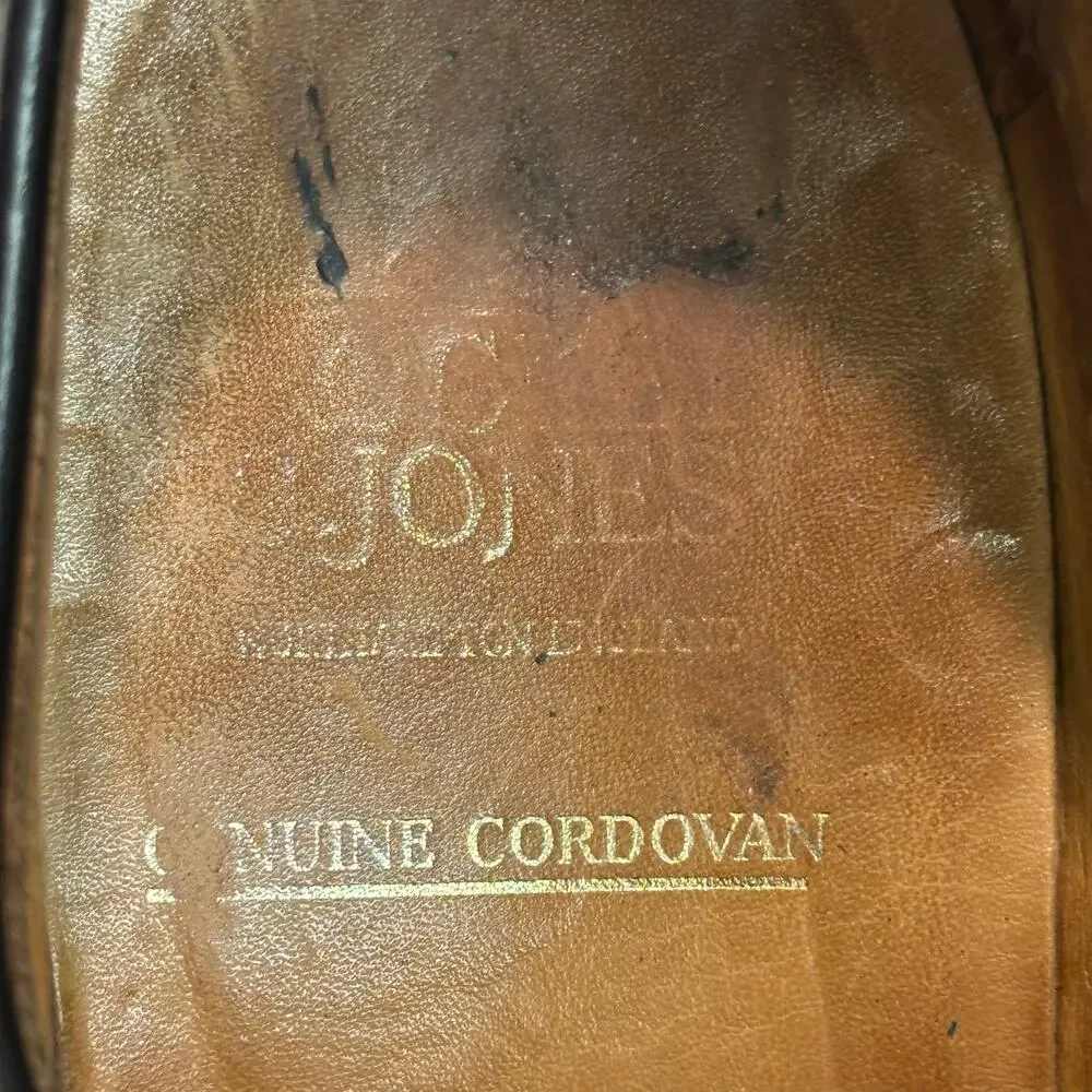 NEW HEELS Crockett & Jones Black Shell Cordovan Derby England UK 10 D US 11 C